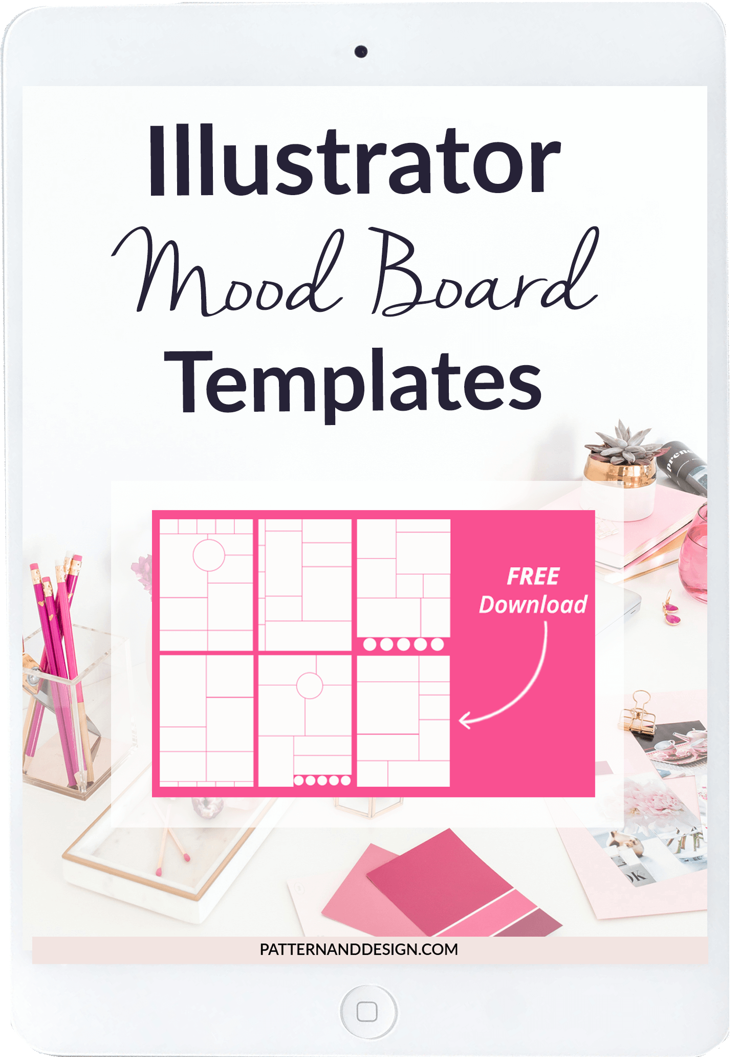 illustrator mood board template