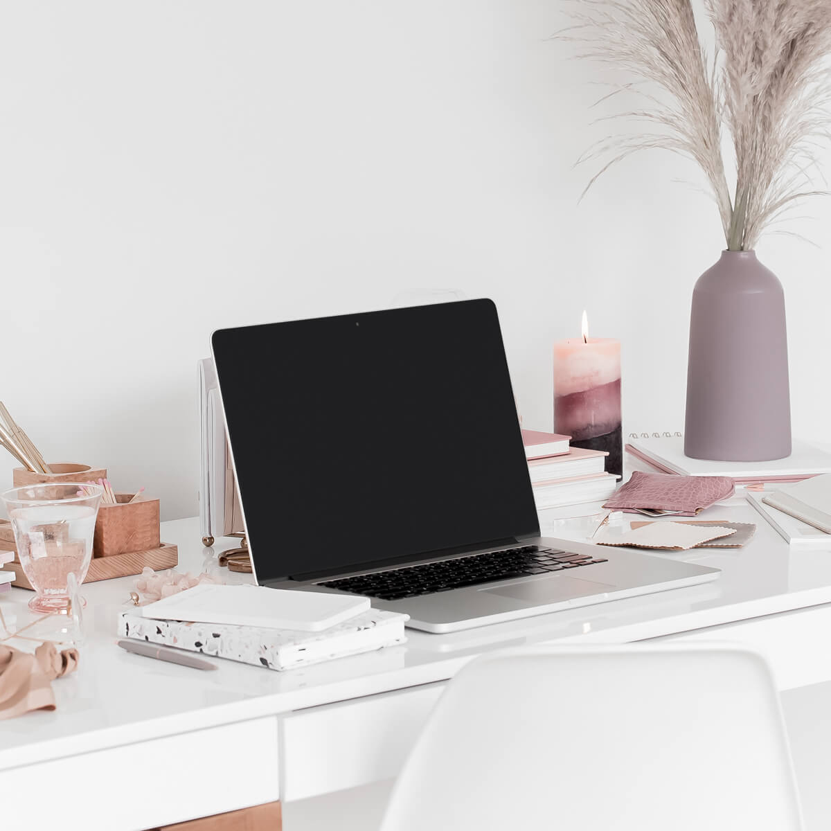 laptop on desk